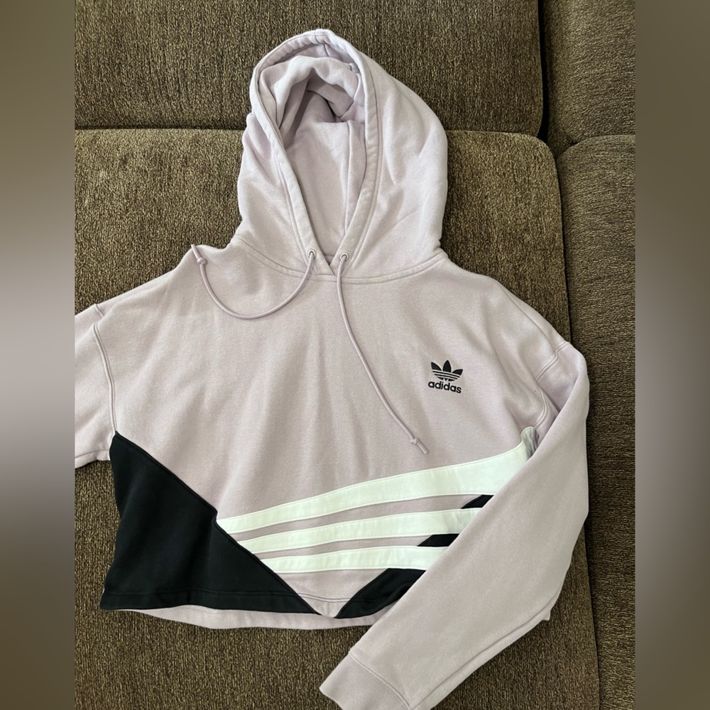 Cropped Adidas hoodie